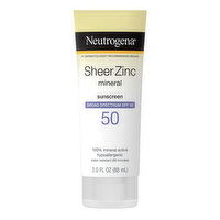 Neutrogena Sheer Zinc Dry-Touch Sunscreen Broad Spectrum SPF 50, 1 Each