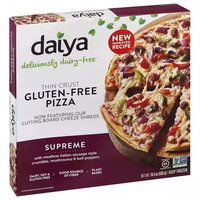 Daiya Thin Crust Pizza, Supreme, Gluten-Free, 19.4 Ounce