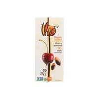 Theo Organic 70% Dark Chocolate Bar, Cherry Almond, 3 Ounce