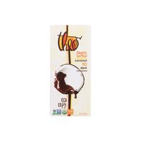 Theo Organic 70% Dark Chocolate Bar, Coconut, 3 Ounce