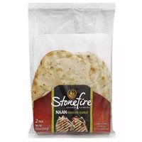 Stonefire Roasted Garlic Naan, 8.8 Ounce