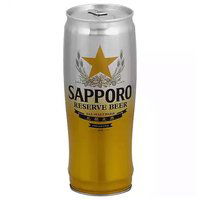 Sapporo Reserve Beer, All Malt, 22 Ounce