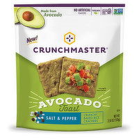 Crunchmaster Avocado Toast Crackers Salt & Pepper, 4 Ounce