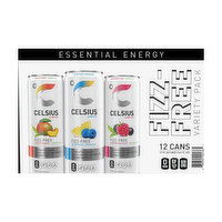 Celsius Fizz Free Variety (12-pack), 144 Ounce