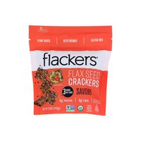 Doctor In The Kitchen Flackers Crackers, Flax Seed, 5 Ounce