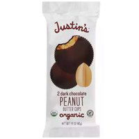 Justin's Organic Peanut Butter Cups, Dark Chocolate, 1.4 Ounce