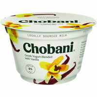 Chobani Non-Fat Greek Yogurt, Vanilla, 5.3 Ounce