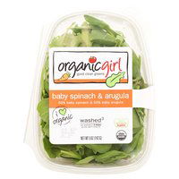 Organic Girl Salad, Baby Spinach & Arugula, 5 Ounce