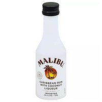 Malibu Caribbean Rum With Coconut Liqueur, 50 Millilitre