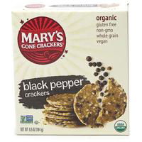 Mary's Gone Crackers, Crackers Black Pepper, 6.5 Ounce