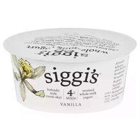 Siggi's Strained Whole Milk Yogurt, Vanilla, 4.4 Ounce