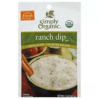 Simply Organic Certified Organic Ranch Dip Mix, 1.5 Ounce