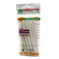Malama Eco Compostable Knives, 25 Each