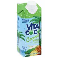 Vita Coco Pure Coconut Water with Pineapple, 16.9 Ounce