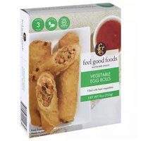 Feel Good Foods Egg Rolls, Vegetable, 9 Ounce