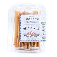 Firehook Organic Mediterranean Baked Crackers, Sea Salt, 5.5 Ounce