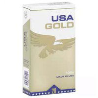 USA Gold 100's Cigarettes, Box, 1 Each