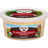 Organic Valley Shredded Parmesan Cheese, 4 Ounce