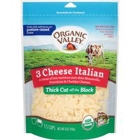 Organic Valley Cheese Thick Cut 3 Italian, 6 Ounce