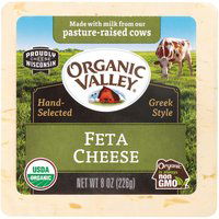 Organic Valley Greek Style Feta Cheese, 8 Ounce