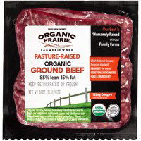 Organic Prairie Ground Beef, 85% Lean, Pasture-Raised, 1 Pound