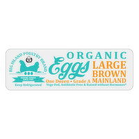 Big Island Poultry Mainland Cage Free Large Brown Organic Eggs, 12 Each