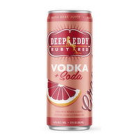 Deep Eddy Vodka Seltzer Grapefruit (4-pack), 1420 Millilitre