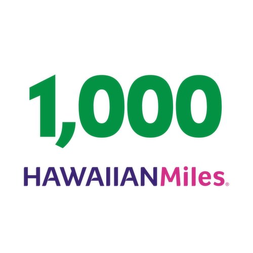 1000 HawaiianMiles