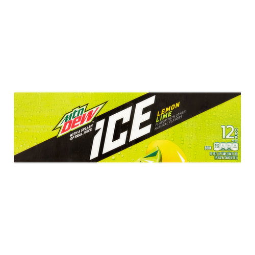 Mtn Dew Ice Lemon Lime Soda (12-pack)