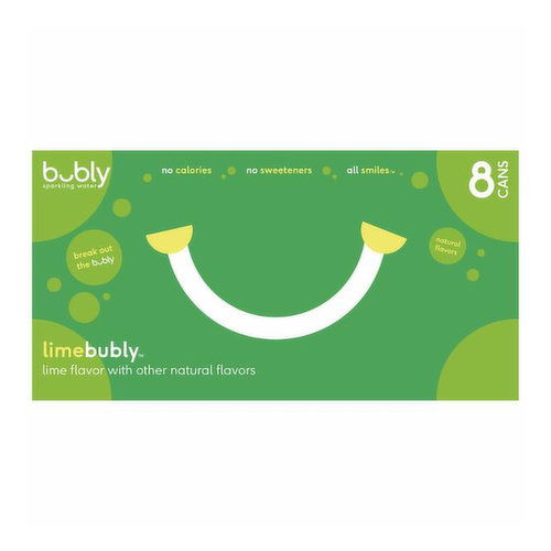 Bubly Lime Sparkling Water, Cans (8-pack)