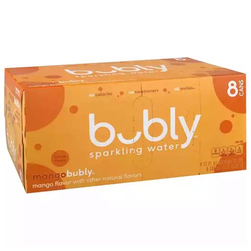 Bubly Mango Sparkling Water, Cans (8-pack)