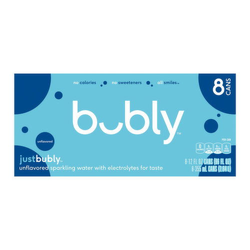 Bubly Just Bubly (8-pack)