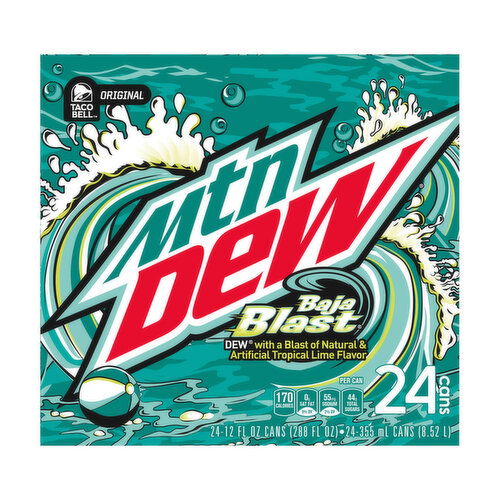 Mtn Dew Baja Blast Cube, 24-pack