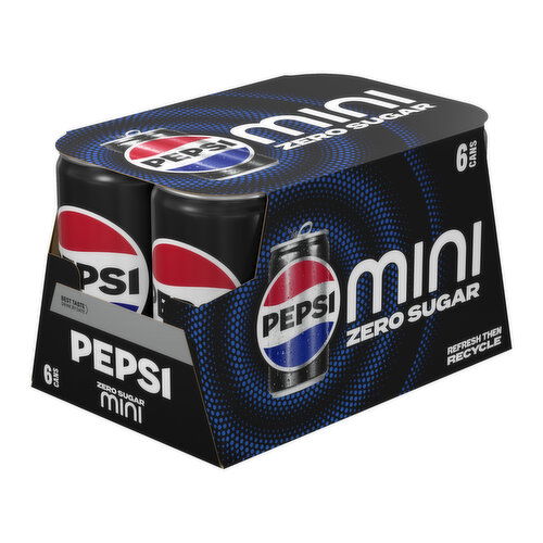 Pepsi Zero Sugar Mini Cola 6pk