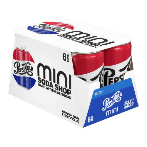 Pepsi Real Sugar Mini Can 6pk