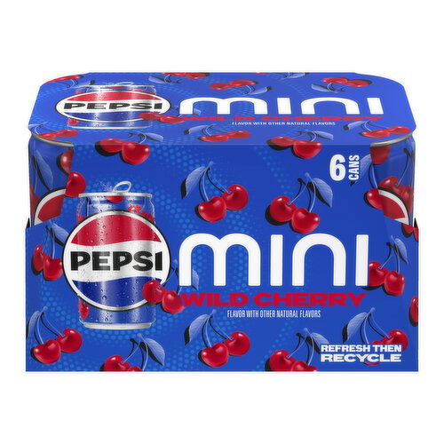 Pepsi Wild Cherry Mini Can 6pk