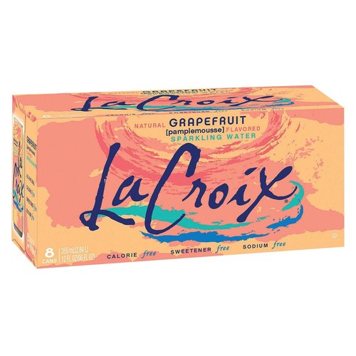 LaCroix Grapefruit Sparkling Water (8-pack)