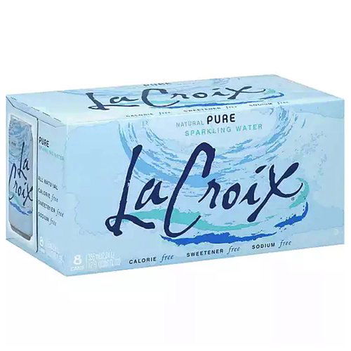 LaCroix Pure Sparkling Water (8-pack)