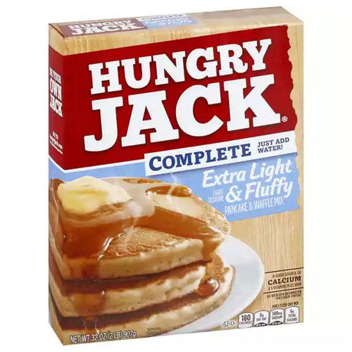 Hungry Jack Pancake & Waffle Mix, Extra Light & Fluffy