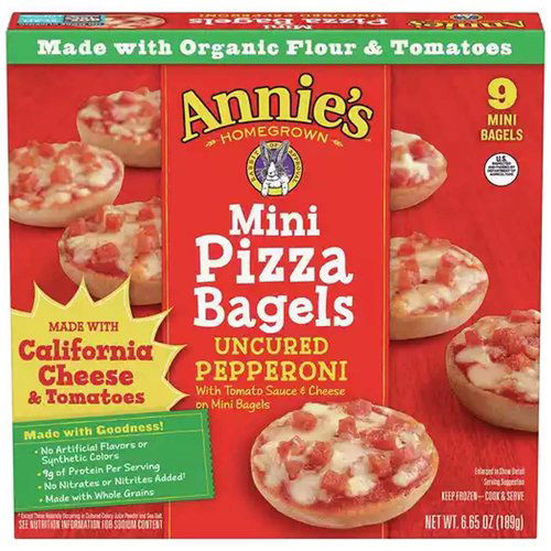 Annie's Mini Pizza Bagels, Pepperoni 