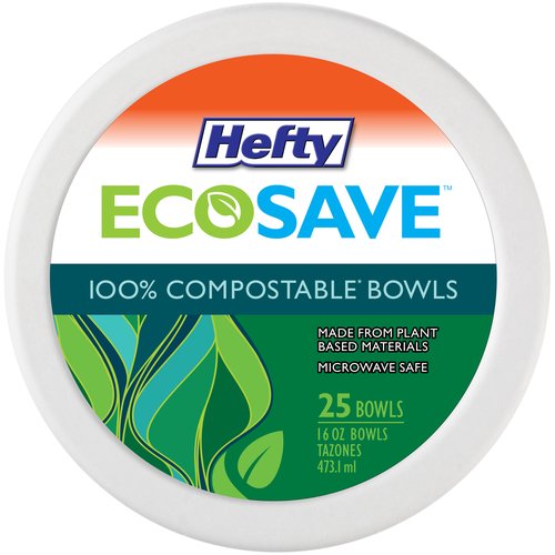 Hefty EcoSave Bowls, Compostable