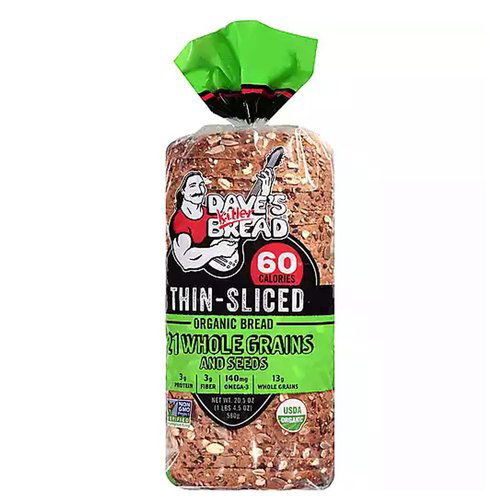 Dave's Killer Bread Organic 21 Grains, Thin Sliced