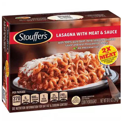 Stouffer's Lasagna, Meat & Sauce