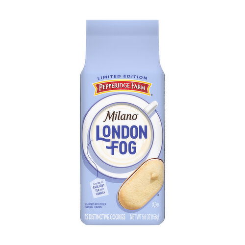 Pepperidge Farm Milano London Fog Earl Grey Flavored Tea Cookies