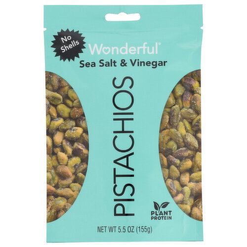 Wonderful Pistachios Sea Salt Vinegar, No Shell
