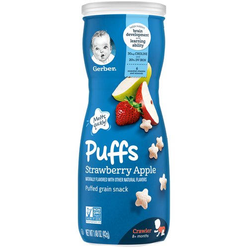 Gerber Graduate Puffs, Strawberry Apple