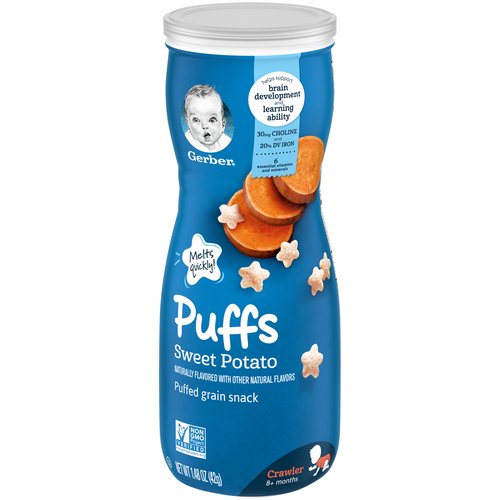 Gerber Puffs Sweet Potato Puffed Grain Snack