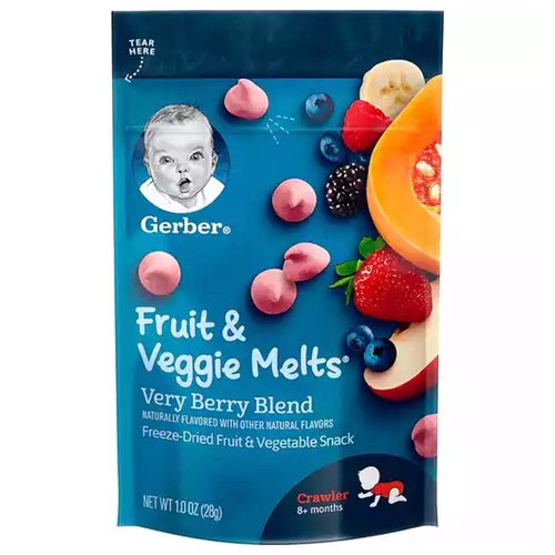 Gerber Graduates Fruit & Veggie Melts, Very Berry