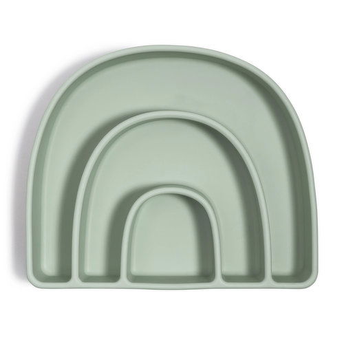 Ava + Oliver Rainbow Plate Mint