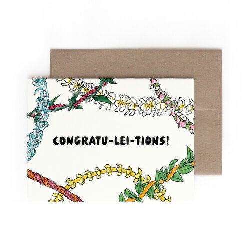 Hontas Higa Congratu-lei-tions Card